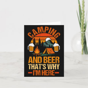 Herren Camping Bier Camp Leben Wald Camper Karte