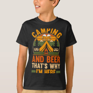 Herren Camping Bier Camp Leben Wald Camper T-Shirt