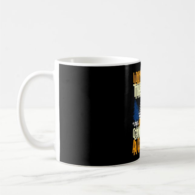 Herren Camping Lagerfeuer Camp Leben Wald Camper Kaffeetasse (Links)