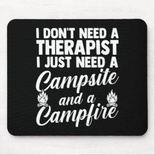 Herren Camping Lagerfeuer Camp Leben Wald Camper Mousepad