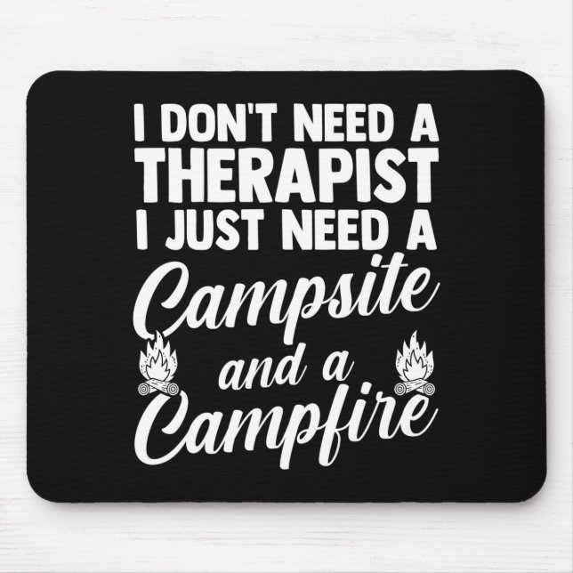 Herren Camping Lagerfeuer Camp Leben Wald Camper Mousepad (Vorne)