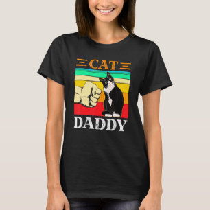 Herren Cat Daddy Vintage Cat Daddy Vatertag 2 T-Shirt