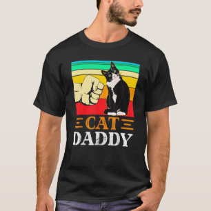 Herren Cat Daddy Vintage Cat Daddy Vatertag T-Shirt