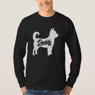 Herren Chihuahua Daddy Hund Besitzer Papa Väter vo T-Shirt