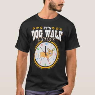 Herren Corgi Vater Es Ist Hunde Spaziergang Uhr T-Shirt