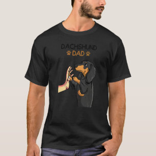 Herren Dachshund Papa Wiener Hund T-Shirt