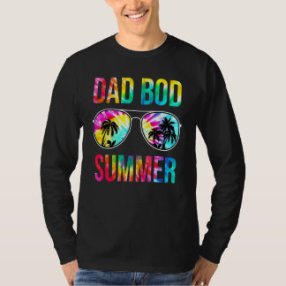 Herren Dad Bod Sommer Sonnenbrille Tie Dye Urlaub T-Shirt