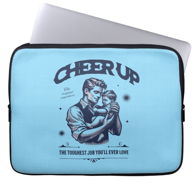 HERREN DADDY CHEER UP ELEKTRONIK-TASCHE LAPTOPSCHUTZHÜLLE (Vorderseite)