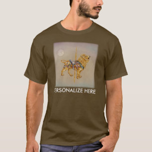 Herren Dark T-Shirts - Carousel Lion SQ