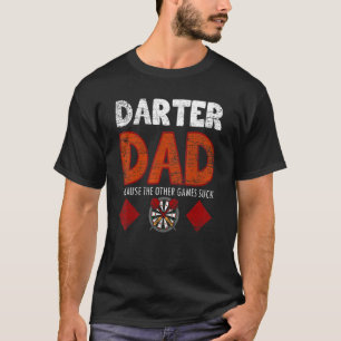 Herren Darter Dad Darts Dart T-Shirt