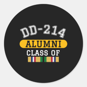 Herren Dd-214 Alumni Cl Of Desert Storm Veteran Runder Aufkleber