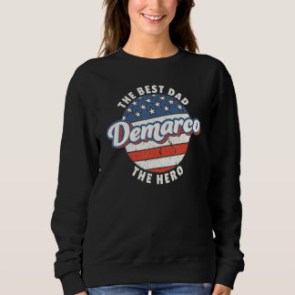 Herren Demarco Bester Vater Held US-Flagge Persona Sweatshirt
