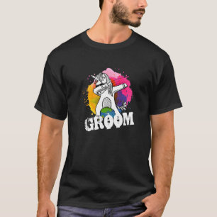 Herren Der Bräutigam Männer Junggeselle Junggesell T-Shirt