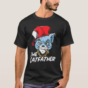 Herren Der Katzenvater Katzen Papa T-Shirt