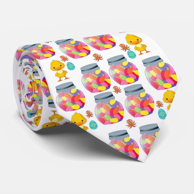 Herren Designer Jellybeans Krawatte (Gerollt)