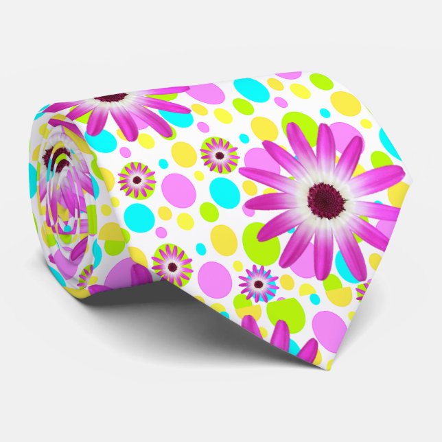 Herren Designer Krawatten Blumenmuster (Gerollt)