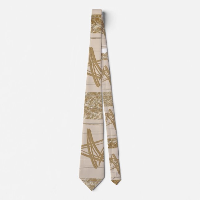 Herren Designer Krawatten Braun (Vorderseite)