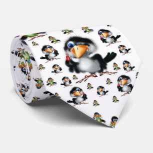 Herren Designer Krawatten Vogel