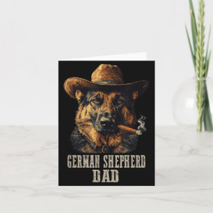 Herren Deutscher Schäferhund Vintage Hund Papa Vat Karte