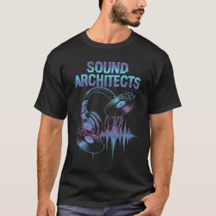 Herren Dj Sound Architects Neon Kopfhörer  T-Shirt