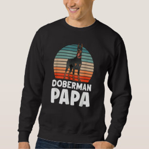 Herren Doberman Papa Dobermänner Süßer Hund Pinsch Sweatshirt