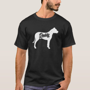 Herren Dogo Argentino Daddy Besitzer Papa Väter vo T-Shirt