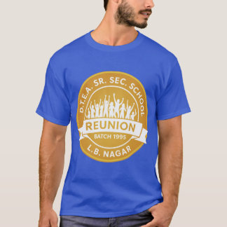 Herren DTEA LBN 1995 Gold auf Blau Weiß T-Shirt