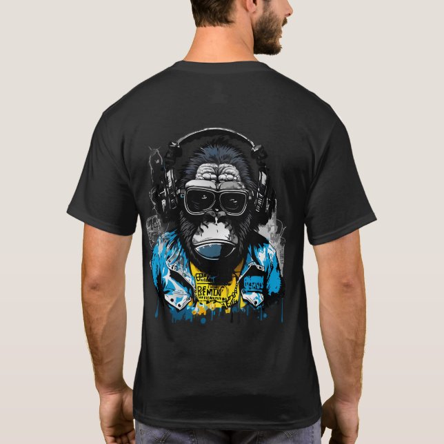 Herren dunkles T-Shirt (Rückseite)