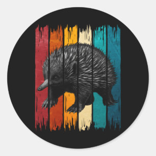 Herren Echidna Retro Performance Runder Aufkleber
