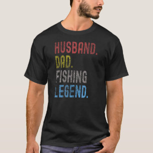Herren Ehemann Vater Angler Legende Vatertag Weihn T-Shirt