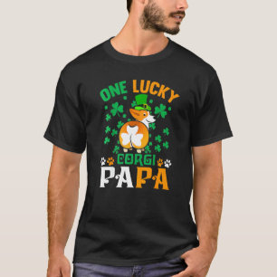 Herren Ein Glückshund Papa Lustiger Corgi Vater St T-Shirt