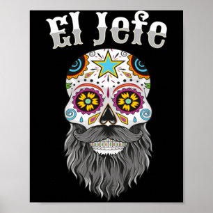 Herren El Jefe Shirt Männer Mexikanischer Boss Zuc Poster