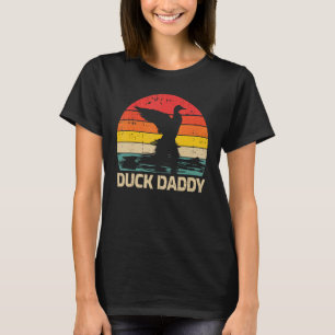 Herren-Ente-Vintage-Retro-Ente-Vati-Vatertag T-Shirt