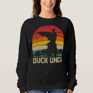 Herren-Ente-Vintage-Retro-Onkel Vatertag Sweatshirt