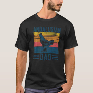 Herren Farming Breed  Vintage Andalusier Hahn Papa T-Shirt