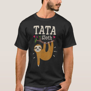 Herren Faultier Grafik Humor Zoo Tier Tata T-Shirt
