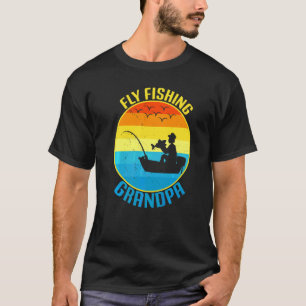 Herren Fliegenfischen Opa Angler Vater 2 T-Shirt