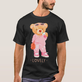 Herren Frauen Teddy Bear Cools Funny.png T-Shirt