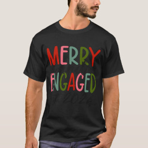 Herren Fröhlich und verlobt Est 2024 Weihnachts-Py T-Shirt