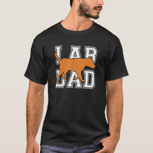 Herren Fuchs Roter Lab Dad Labrador Retriever T-Shirt