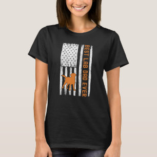 Herren Fuchs Roter Lab Dad Labrador Retriever Vint T-Shirt