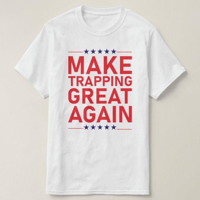 Herren-Funny-Trapping-Shirt-Geschenk für Fallenste T-Shirt (Design vorne)