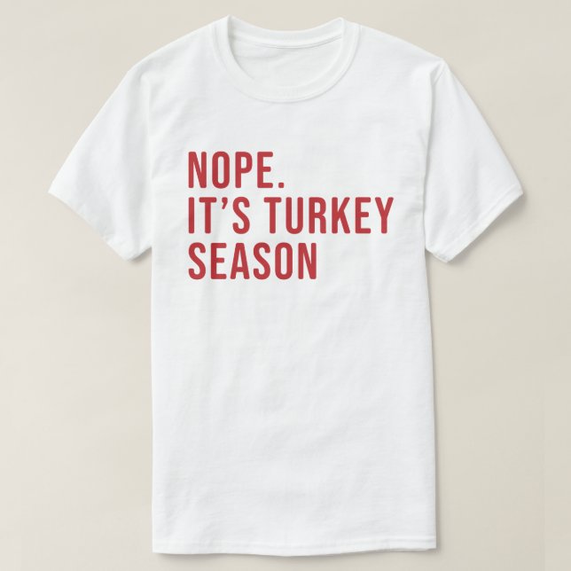 Herren Funny Türkei Jagd Shirt (Design vorne)