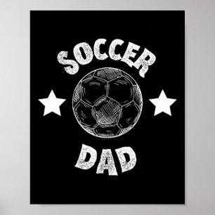 Herren Fußball Vater Familie Fußball Team Spieler Poster
