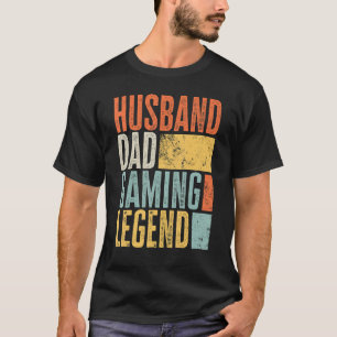 Herren Gaming Ehemann Vater Legendärer Vater Beste T-Shirt