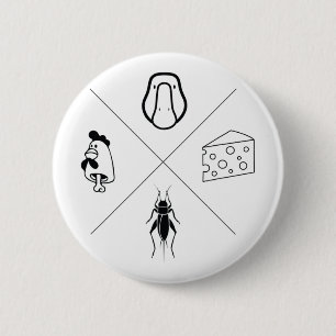 Herren Gans + Käse + Grille + Hühnerknochen Button