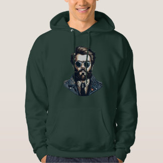 Herren-Gesicht-Grafik-T-Shirt-Hoodie – Bold Urban  Hoodie