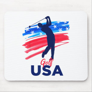 Herren Golf USA Unterstütze das Team Shirt USA Gol Mousepad
