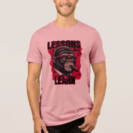 Herren-Gorilla-Boss-Lektionen Lernen Basic T-Shirt Tri-Blend Shirt