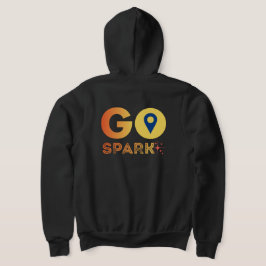 Herren GoSpark Reißverschluss Kapuzenpullover Hoodie